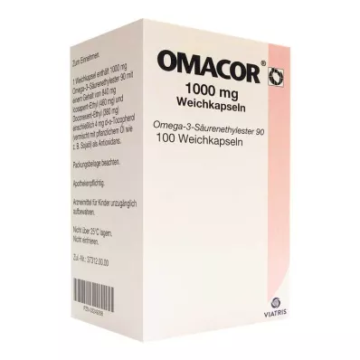 OMACOR Cápsulas moles de 1.000 mg, 100 unid OMACOR Cápsulas moles de 1.000 mg, 100 unid