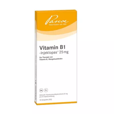 VITAMIN B1 INJEKTOPAS 25 mg solução injetável, 10X1 ml VITAMIN B1 INJEKTOPAS 25 mg solução injetável, 10X1 ml