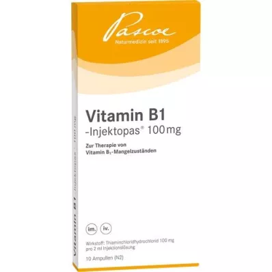 VITAMIN B1 INJEKTOPAS 100 mg solução injetável, 10X2 ml