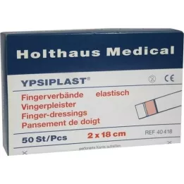 FINGERVERBAND Pele elástica Ypsiplast 2x18 cm, 50 unidades