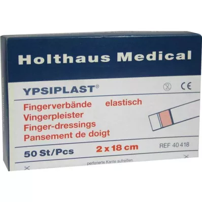 FINGERVERBAND Pele elástica Ypsiplast 2x18 cm, 50 unidades FINGERVERBAND Pele elástica Ypsiplast 2x18 cm, 50 unidades