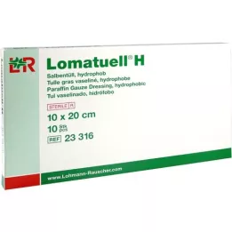 LOMATUELL H Tecido para pomada 10x20 cm estéril, 10 unidades