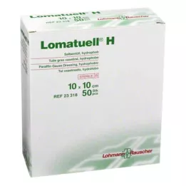 LOMATUELL H Tecido de pomada 10x10 cm estéril, 50 unidades