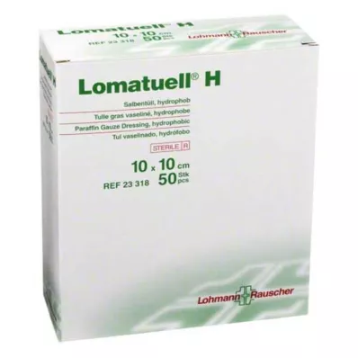 LOMATUELL H Tecido de pomada 10x10 cm estéril, 50 unidades