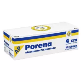 PORENA Ligadura elástica de gaze de 4 cm branca sem violoncelo, 10 unid
