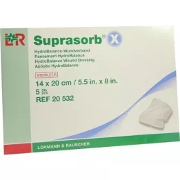 SUPRASORB X Penso para feridas HydroBalance 14x20 cm, 5 unid