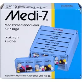 MEDI 7 doses de medicamentos para 7 dias azul, 1 pc
