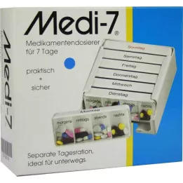 MEDI 7 doses de medicamentos para 7 dias azul, 1 pc