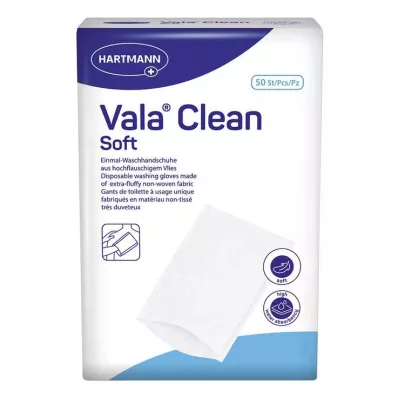 VALACLEAN Luvas descartáveis macias para lavagem, 50 unidades VALACLEAN Luvas descartáveis macias para lavagem, 50 unidades