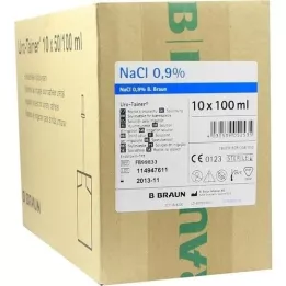 URO TAINER Solução de cloreto de sódio 0,9%, 10X100 ml
