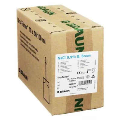 URO TAINER Solução de cloreto de sódio 0,9%, 10X100 ml