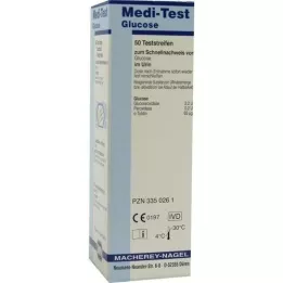 MEDI-TEST Tiras de teste de glucose, 50 unidades