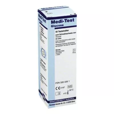 MEDI-TEST Tiras de teste de glucose, 50 unidades