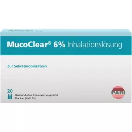 MUCOCLEAR Solução para inalação de NaCl a 6%, 20X4 ml