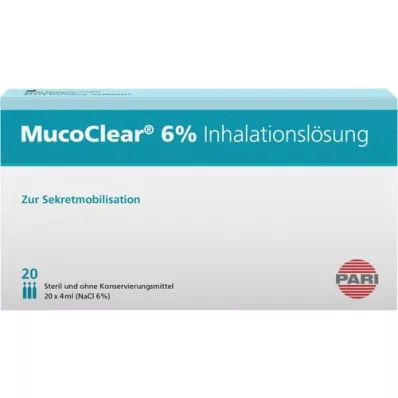 MUCOCLEAR Solução para inalação de NaCl a 6%, 20X4 ml