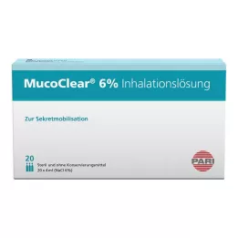 MUCOCLEAR Solução para inalação de NaCl a 6%, 20X4 ml
