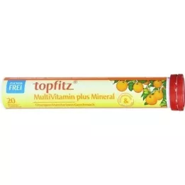 TOPFITZ Comprimidos efervescentes multivitamínicos+minerais, 20 unidades