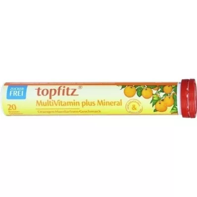 TOPFITZ Comprimidos efervescentes multivitamínicos+minerais, 20 unidades
