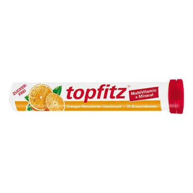 TOPFITZ Comprimidos efervescentes multivitamínicos+minerais, 20 unidades
