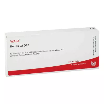 RENES GL D 20 ampolas, 10X1 ml RENES GL D 20 ampolas, 10X1 ml