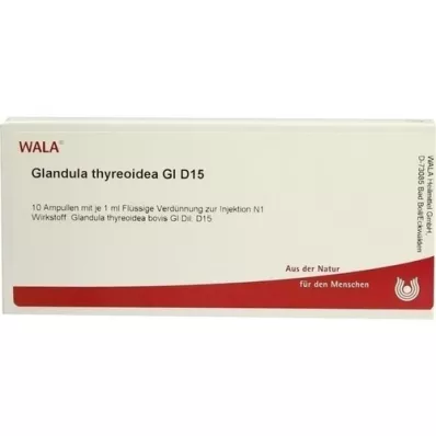 GLANDULA THYREOIDEA GL D 15 ampolas, 10X1 ml