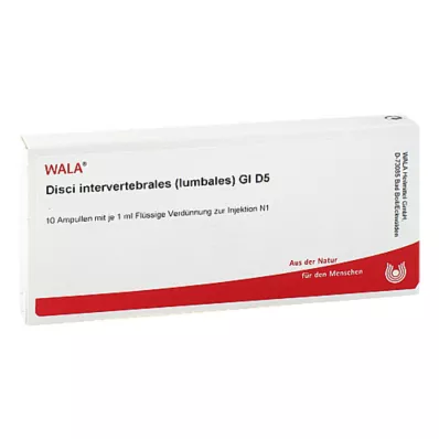 DISCI intervertebrales lumbales GL D 5 ampolas, 10X1 ml DISCI intervertebrales lumbales GL D 5 ampolas, 10X1 ml