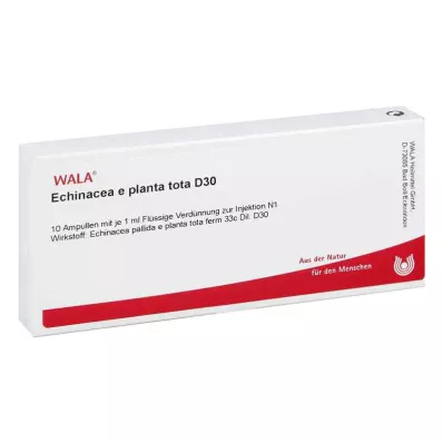ECHINACEA E planta tota D 30 ampolas, 10X1 ml ECHINACEA E planta tota D 30 ampolas, 10X1 ml