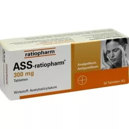 ASS-ratiopharm 300 mg comprimidos, 50 unid