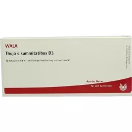 THUJA E SUMMITATIBUS D 3 ampolas, 10X1 ml