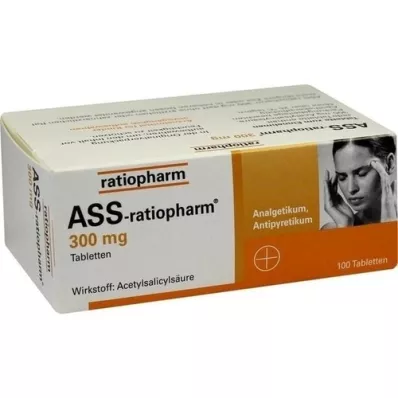 ASS-ratiopharm 300 mg comprimidos, 100 unid