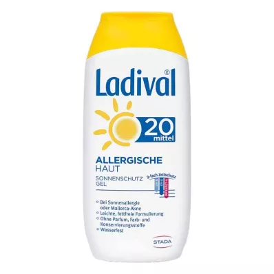 LADIVAL Gel para pele alérgica LSF 20, 200 ml