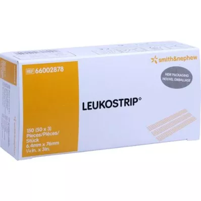 LEUKOSTRIP Tiras de sutura para feridas 6,4x76 mm caixa, 50X3 pcs