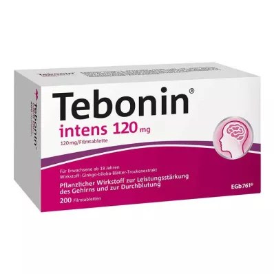 TEBONIN Intens 120 mg comprimidos revestidos por película, 200 unidades TEBONIN Intens 120 mg comprimidos revestidos por película, 200 unidades