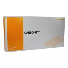 CARBONET Penso inodoro de 10x20 cm para feridas com carvão ativado, 10 unidades