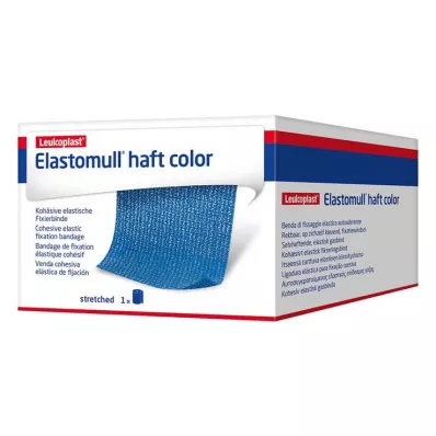 ELASTOMULL haste cor 10 cmx4 m fita de fixação azul, 1 pc ELASTOMULL haste cor 10 cmx4 m fita de fixação azul, 1 pc