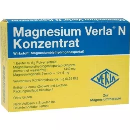 MAGNESIUM VERLA N Concentrado para uso oral, 20 unidades
