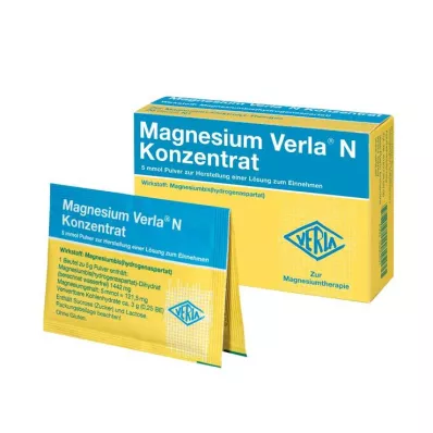 MAGNESIUM VERLA N Concentrado para uso oral, 20 unidades MAGNESIUM VERLA N Concentrado para uso oral, 20 unidades