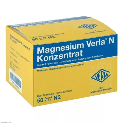MAGNESIUM VERLA N Concentrado para uso oral, 50 unid