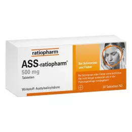ASS-ratiopharm 500 mg comprimidos, 30 unid