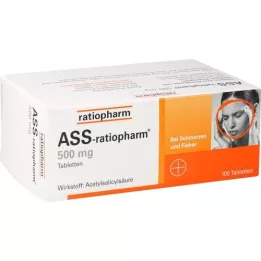 ASS-ratiopharm 500 mg comprimidos, 100 unid