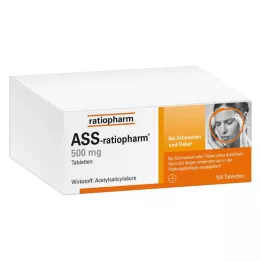 ASS-ratiopharm 500 mg comprimidos, 100 unid