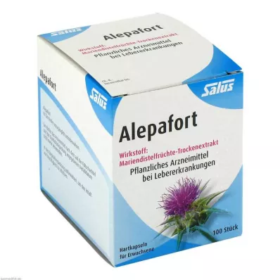 ALEPAFORT Cápsulas duras de cardo mariano, 100 pcs