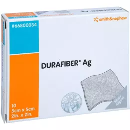 DURAFIBER Ligadura Ag 5x5 cm, 10 unidades