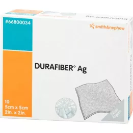 DURAFIBER Ligadura Ag 5x5 cm, 10 unidades