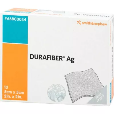 DURAFIBER Ligadura Ag 5x5 cm, 10 unidades