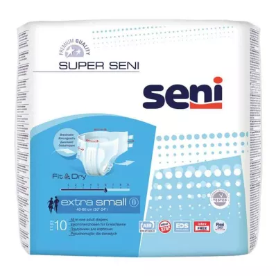 SUPER SENI Calças para incontinência tamanho XS, 10 unidades