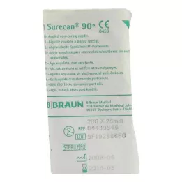 SURECAN Cânula de porta 20 Gx25 mm angulada, 1 pc