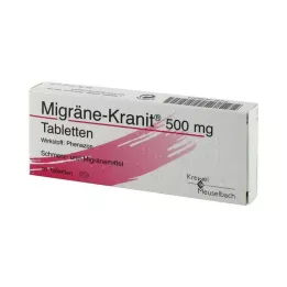 MIGRÄNE KRANIT Comprimidos de 500 mg, 10 unid