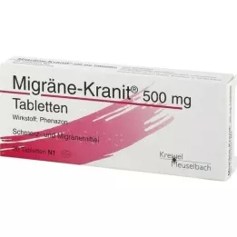MIGRÄNE KRANIT Comprimidos de 500 mg, 20 unidades