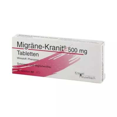 MIGRÄNE KRANIT Comprimidos de 500 mg, 20 unidades